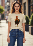 Organic Rising Sun Rooster T-Shirt