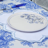 AQUELLE WHITE RECTANGLE FABRIC PLACEMAT