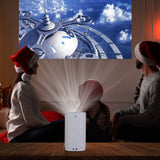 WiFi 1080P Projector Phone Projector Home Movie Projector Compatible with IOS Android iPads U Disk