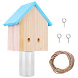 Wood Carpenter Bee Trap Outdoor Natural Pine Wood