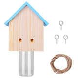 Wood Carpenter Bee Trap Outdoor Natural Pine Wood