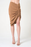 Midi Pencil Skirt in Camel