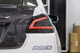 OLM Spec CR Tail Lights (Smoked Lens, Black Base) - 2015-2021 Subaru WRX & STI