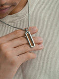 Tiger Eye Column Pendant Necklace