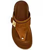 Steve Madden-Thona Suede Footbed Thong Sandals