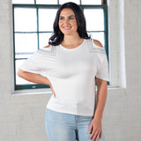 Cold Shoulder Rhinestone Top