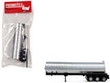3Axle Chemical Tanker Trailer Silver 1/87 (HO) Plastic Model by Promotex