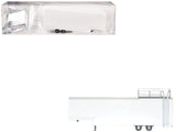 Race Horse Transport Trailer White 1/87 (HO) Plastic Model by Promotex
