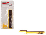 2Axle Step Deck Equipment Trailer with Ramps Yellow 1/87 (HO) Plastic Model by Promotex