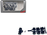 Lowboy TriAxle Booster with Integrated Rear Axle and Fenders (2 Sets) 1/87 (HO) Plastic Model by Promotex