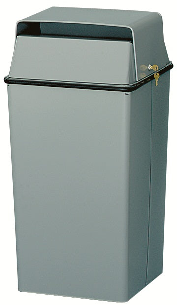 008Lsl-Vv Ergode Waste Containers With Lock & Key System - Securely Store Confidential Waste - Durable Steel Construction - Opti