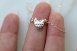 Immaculate Heart of Mary Necklace in Sterling Silver