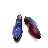 Maurice Georgia Alligator Oxford - Cobalt/Blue