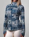 Hockey Puck Yeah Fairisle Women's Full Zip - Final Sale