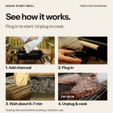 Quick Start Grill - Ready to Grill in About 6 Minutes