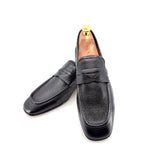 C Collection Deerskin Penny Loafer - Black
