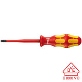 Wera VDE Insulated Screwdriver: Plus/Minus PZ/S #2 x 100mm (Reduced Shaft Diameter)