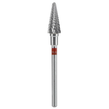 CARBIDE NAIL DRILL BIT FOR LEFT-HANDED USERS, "CONE" RED EXPERT, HEAD DIAMETER 6/14MM (FT73R060/14) (#205) -STALEKS™