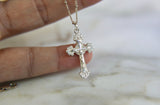 Crucifix Necklace in Sterling Silver