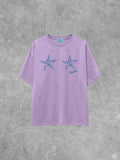 Underground Original Design: Starfish Bra, Beachin' Summer Lightweight M&O Cotton TShirt