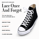White Checkered Bread Laces