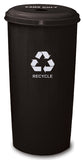 10/1Dtbk-Vv Ergode Can Collector - Tall Round Recycling Wastebasket With Top, Small Round Opening For Efficient Can Recycling In