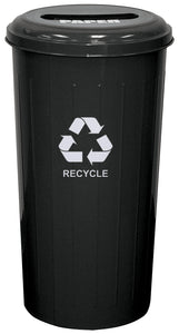10/1Stbk-Vv Ergode Paper Collector - Tall Round Recycling Wastebasket With Top, Ideal For Paper And Newspaper Recycling, Space-S