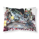 Caroline'S Treasures 1001Pillowcase Fish And Beers From New Orleans Moisture Wicking Fabric Standard Pillowcase, Large, Multic