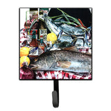 Caroline'S Treasures 1001Sh4 Fish And Beers From New Orleans Leash Holder Or Key Hook, Small, Multicolor