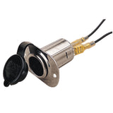 Sea Dog 12V Chrome Steel Power Socket