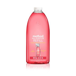 1006625 Grpfrt Clnr Refill 68Oz Method Pink Grapefruit Scent All Purpose Cleaner Refill Liquid 68 Oz (Pack Of 6)