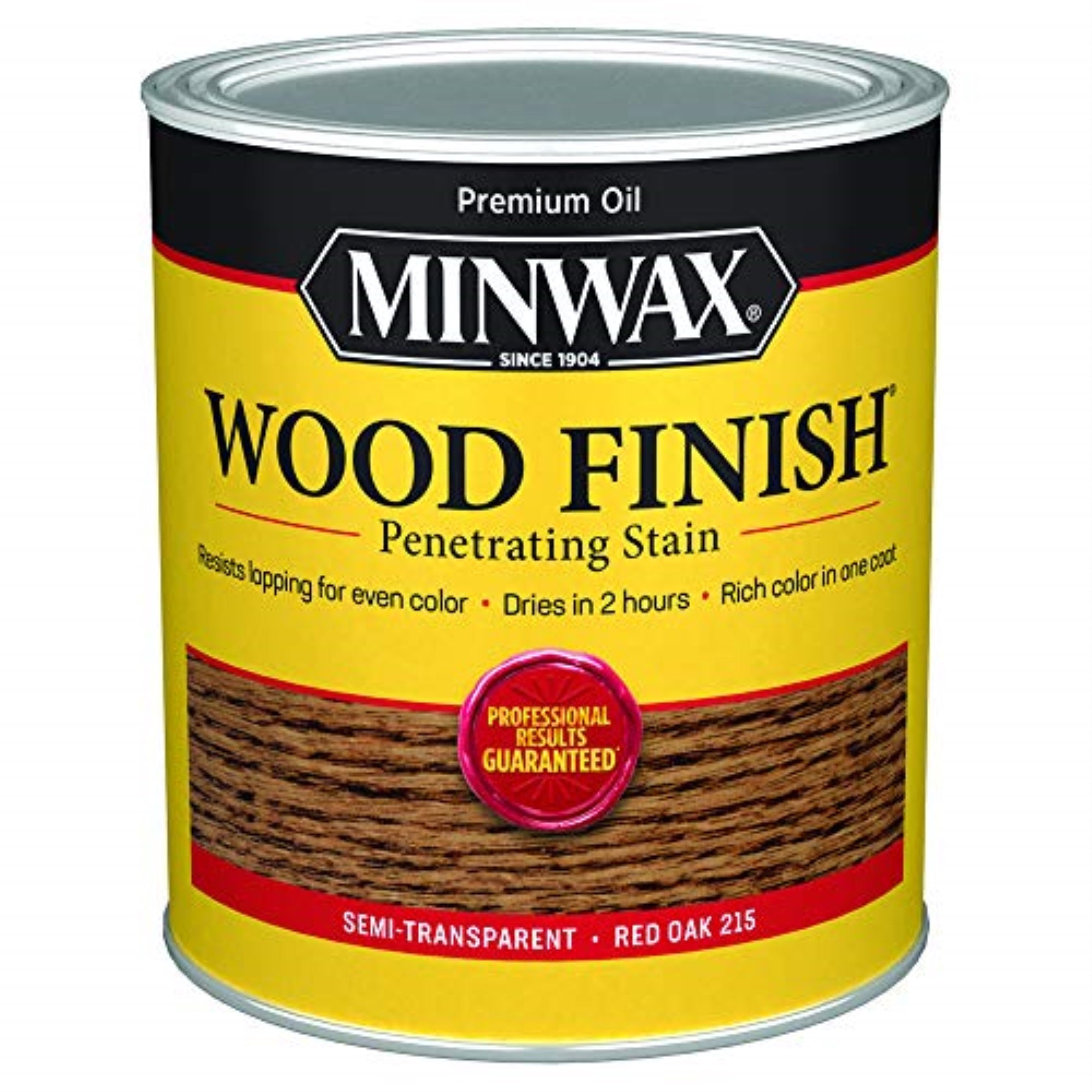 1008622 Stain Minwax Qt Redoak Minwax Wood Finish Semi-Transparent Red Oak Oil-Based Penetrating Wood Stain 1 Qt (Pack Of 4)