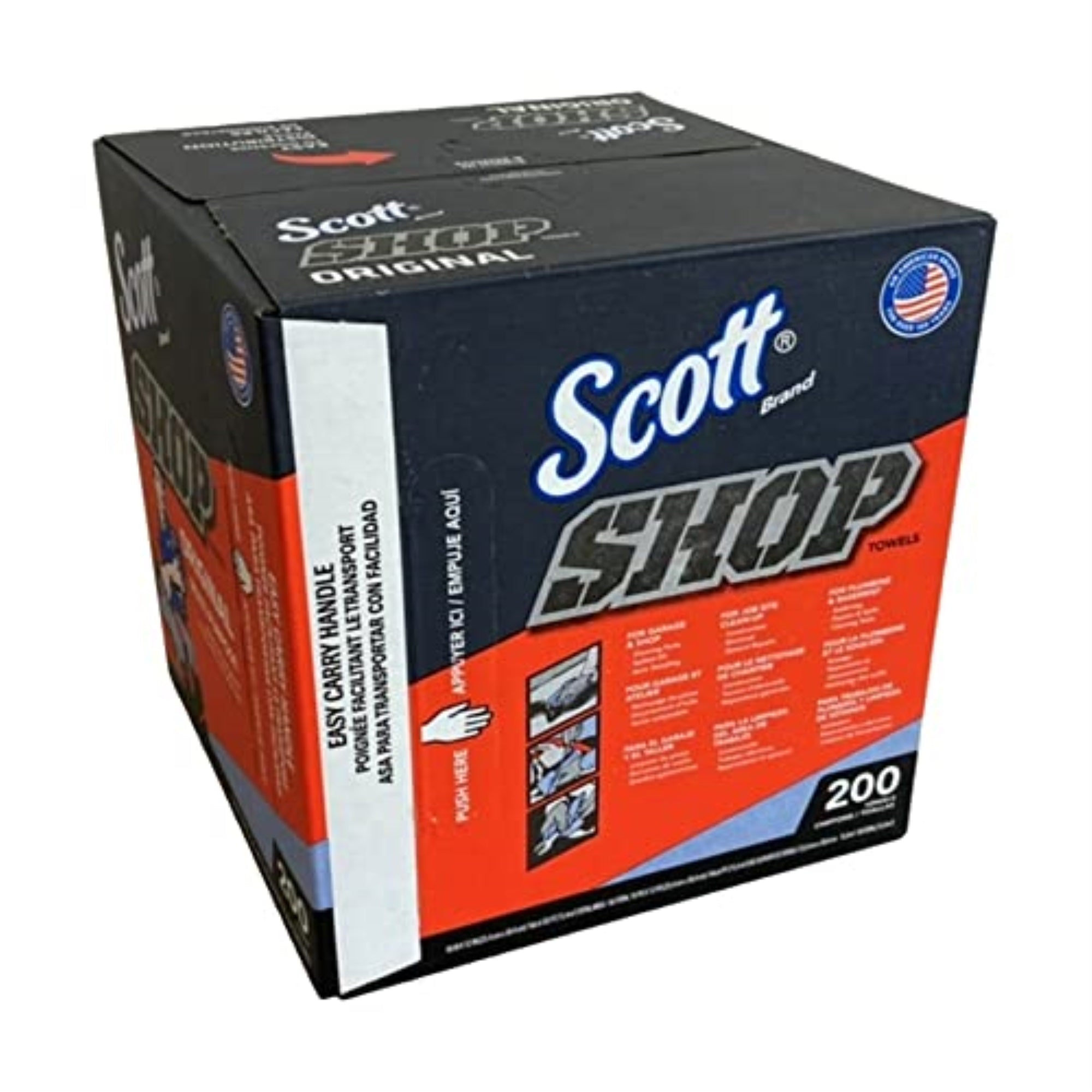 1014281 Shoptowel 10X12 Bx200 Scott Original Paper Shop Towels 12 In. W X 10 In. L (Pack Of 1)