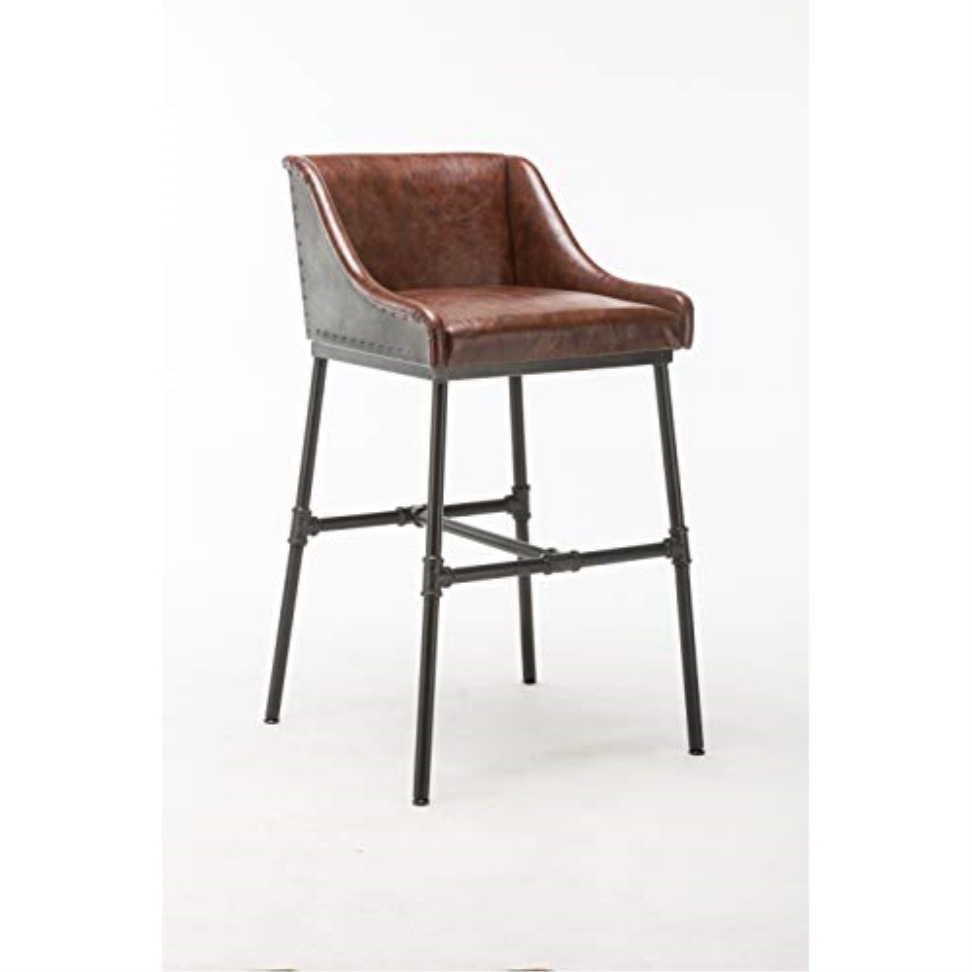(Mh) Parlor Upholstered Bar Stool [Wine]