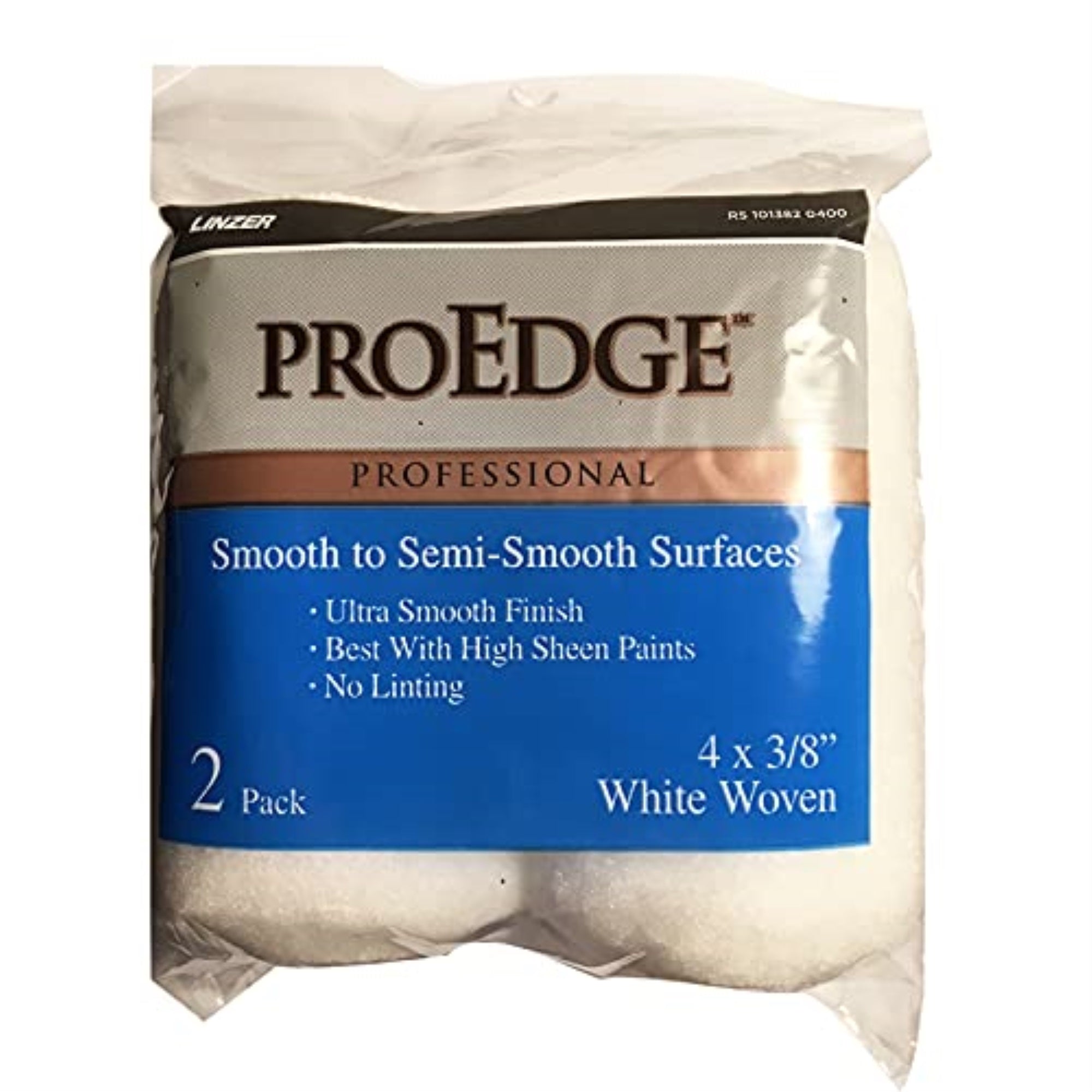 1014624 Roller Cover 4X3/8'''' 2Pk Linzer Proedge Woven 4 In. W X 3/8 In. S Trim Paint Roller Cover (Pack Of 6)