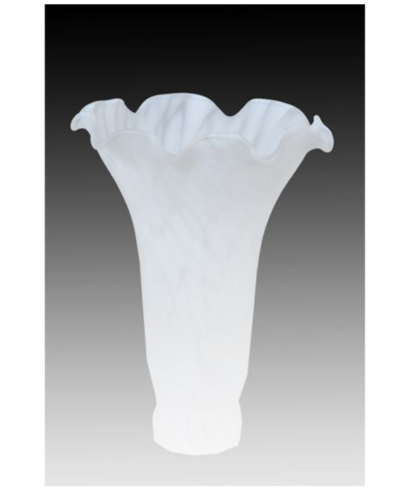 4W X 6H White Pond Lily Shade