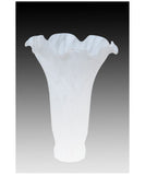 4W X 6H White Pond Lily Shade