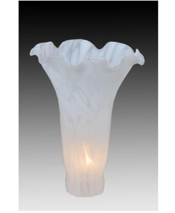 4W X 6H White Pond Lily Shade