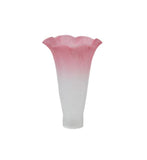 3W X 5H White/Pink Lily Shade
