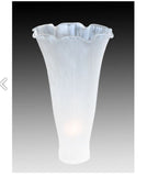3W X 5H White Pond Lily Shade