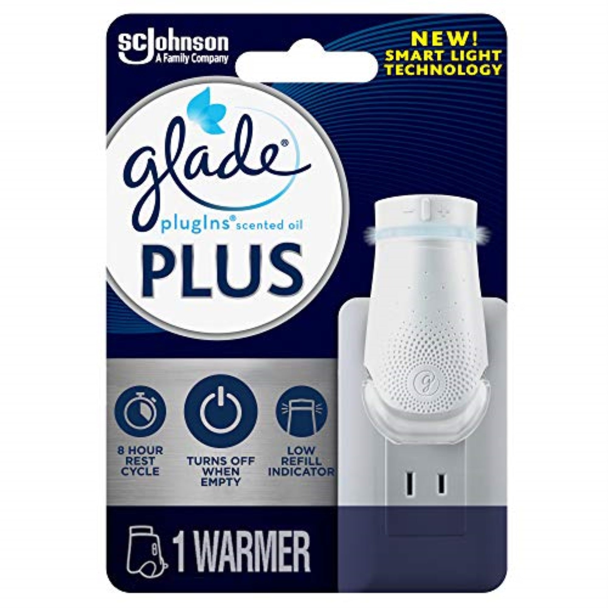 1024125 Air Frsnr Oil Warmr Hldr Glade Plug-Ins None Scent Air Freshener Oil Warmer 1 Oz Liquid (Pack Of 5)