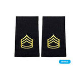 Army E7 Sergeant First Class Shoulder Marks - Female (Small)