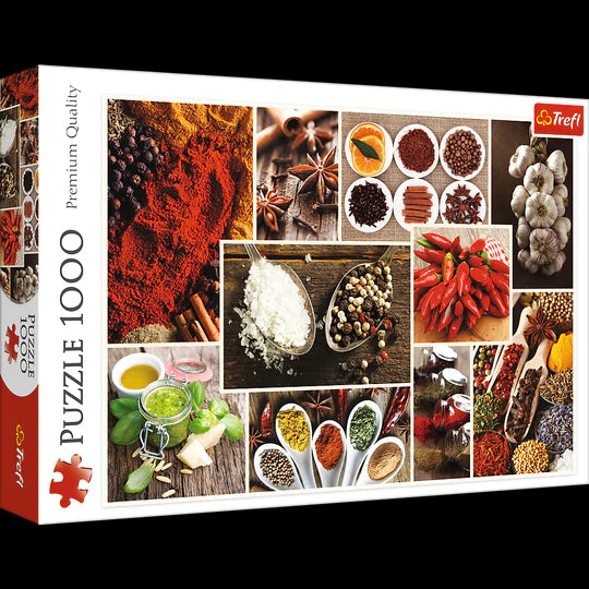 Trefl 1000 Piece Jigsaw Puzzle, Spices, Collage