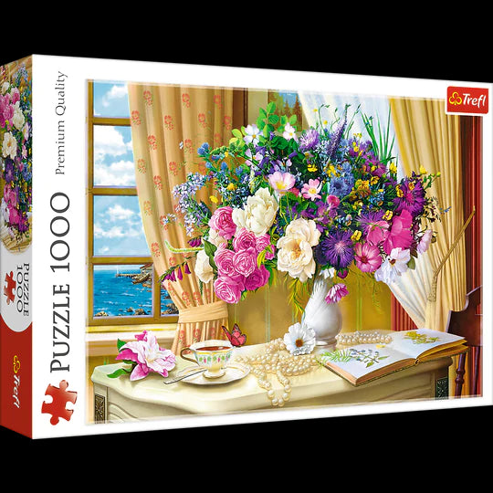 Trefl 1000 Piece Jigsaw Puzzle, Flowers In The Morning