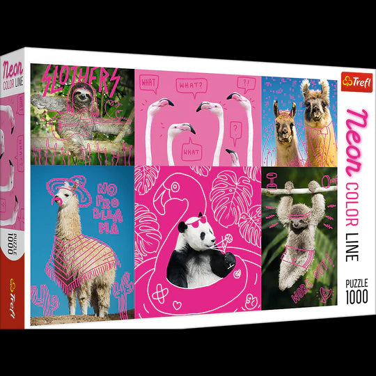 Trefl 1000 Piece Jigsaw Puzzle Crazy Animals, Multicolor