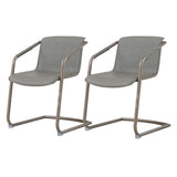 Indy Pu Side Chair, Antique Graphite Gray - Antique Graphite Gray