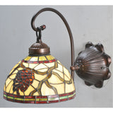 8 Wide Tiffany Pinecone Wall Sconce