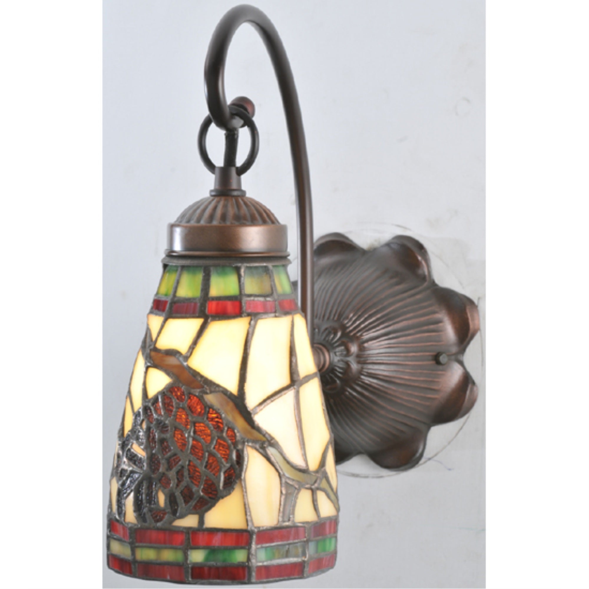 6 Wide Pinecone Dome Wall Sconce