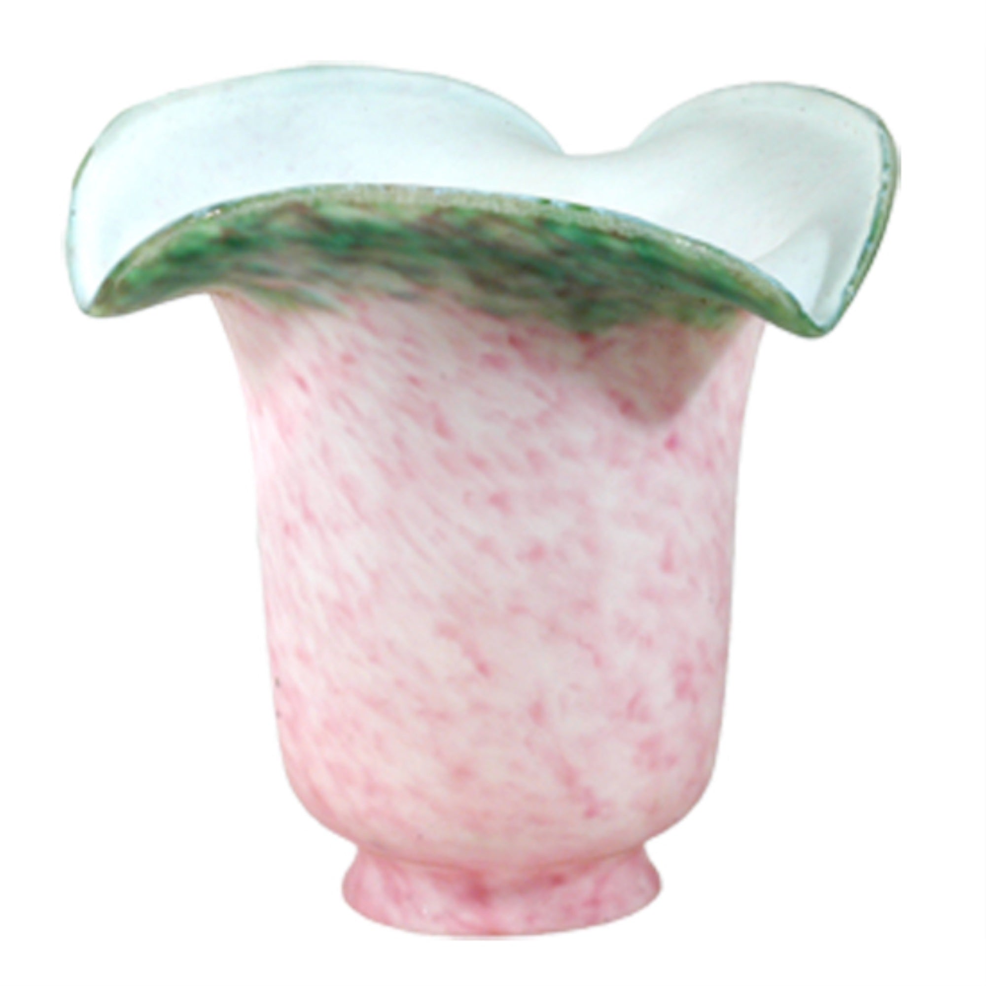 5.5W Fluted Pink And Green Shade