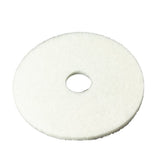 1073832 Pad Flrmch Wht Sr Pl 20 3M 20 In. D Non-Woven Natural/Polyester Fiber Floor Polishing Pad White (Pack Of 5)
